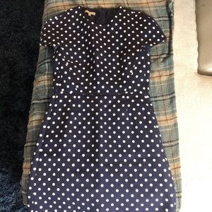 Michael Kors collection blue polka dot dress sz 14